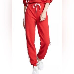 I.AM.GIA red striker jogger sweatpants
